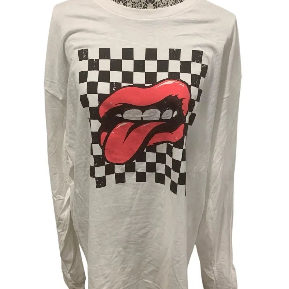 Kill Brand White Long Sleeve Tee with Red Graphic